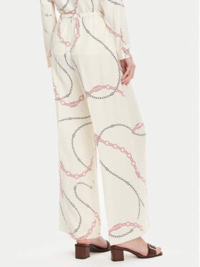 Tommy Hilfiger Spodnie materiałowe Soft Viscose Woven Pants WW0WW44542 Biały Relaxed Fit