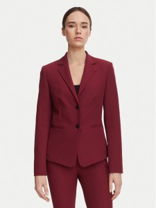 HUGO Marynarka Agonia-1 50539976 Czerwony ciemny Slim Fit