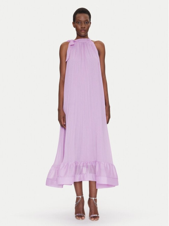 Dixie Sukienka koktajlowa A319W013A Fioletowy Regular Fit