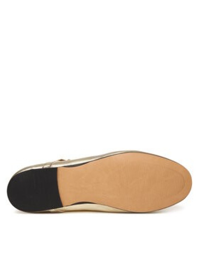 Tommy Hilfiger Baleriny Hilfiger Gold Ballerinas FW0FW09320 Złoty