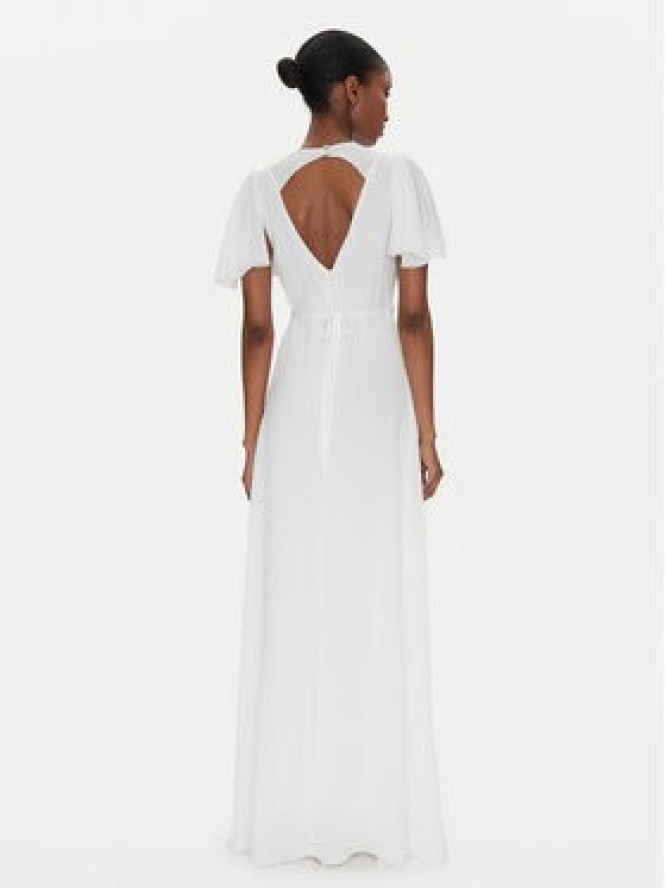 Rinascimento Sukienka wieczorowa CFC0122466003 Biały Regular Fit