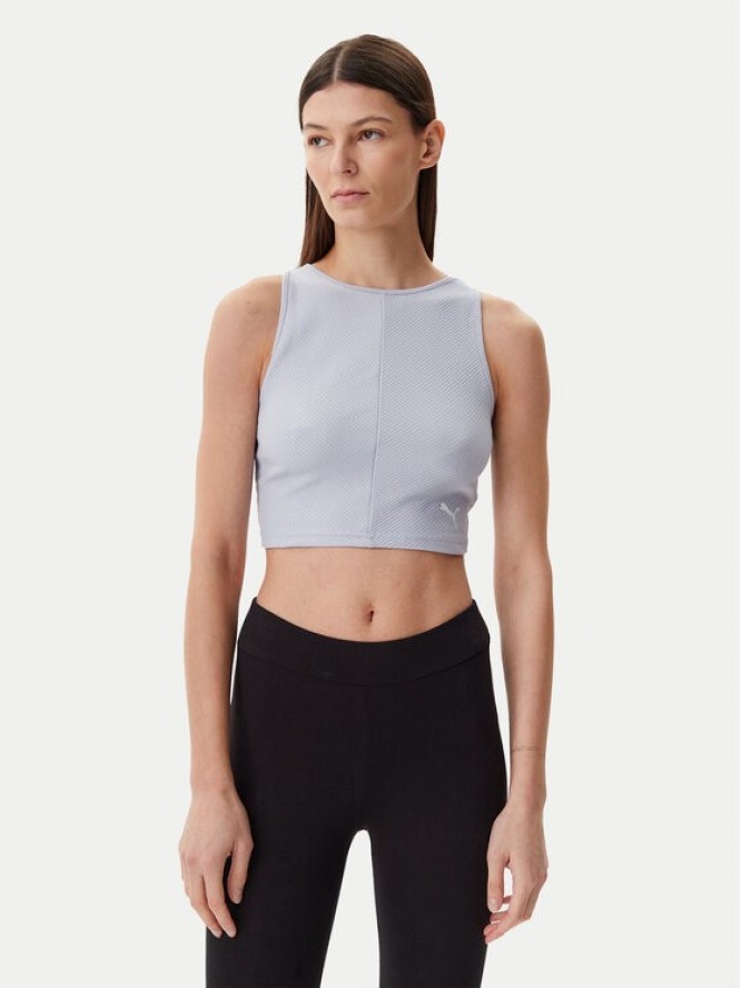 Puma Top Ess 629765 Błękitny Slim Fit