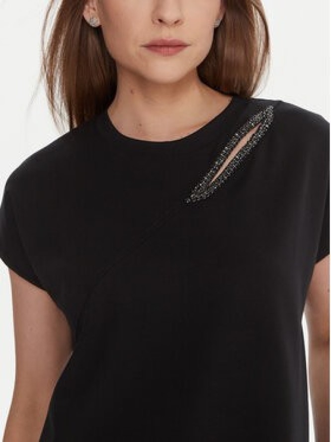 LOLA CASADEMUNT T-Shirt LF2515024 Czarny Regular Fit