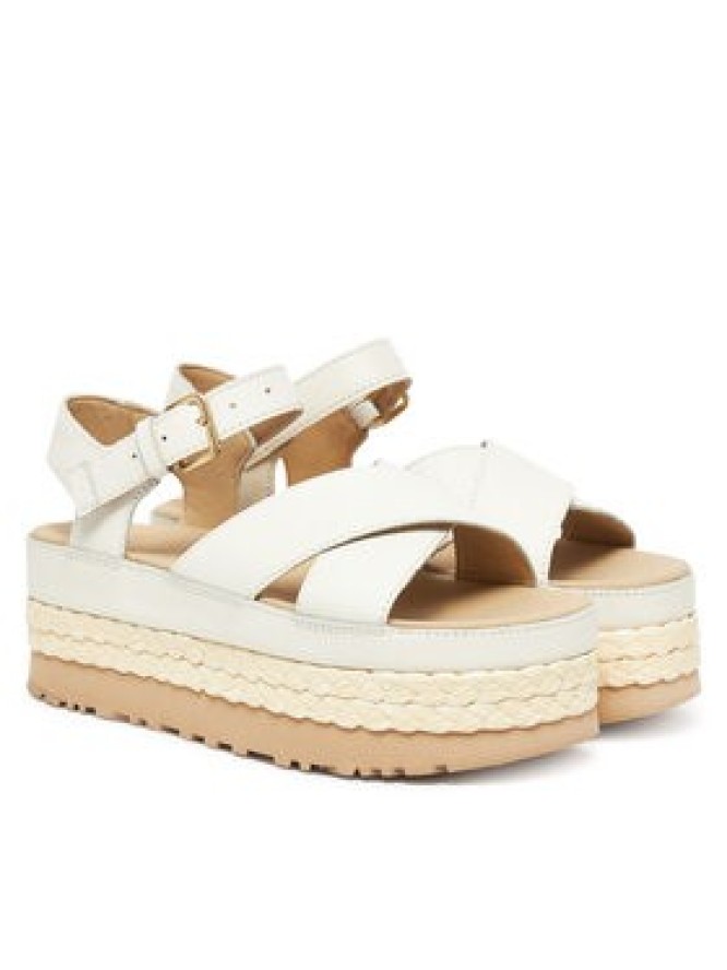 Ugg Sandały W Aubrey Ankle Strap 1169650 Écru