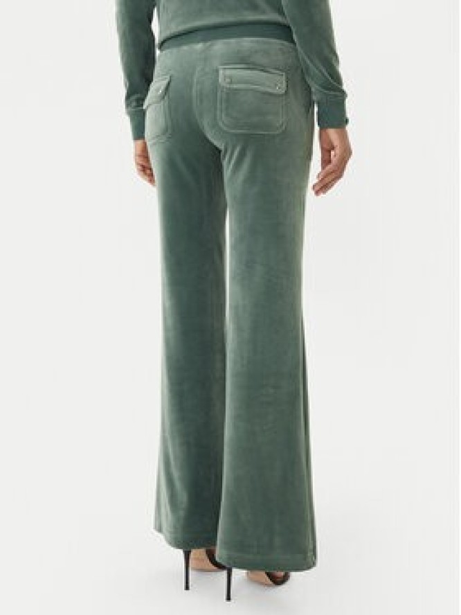Juicy Couture Spodnie dresowe Layla JCSEBJ001 Zielony Flared Leg