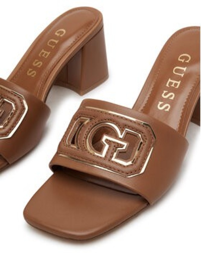 Guess Klapki FLJGAS LEA03 Brązowy