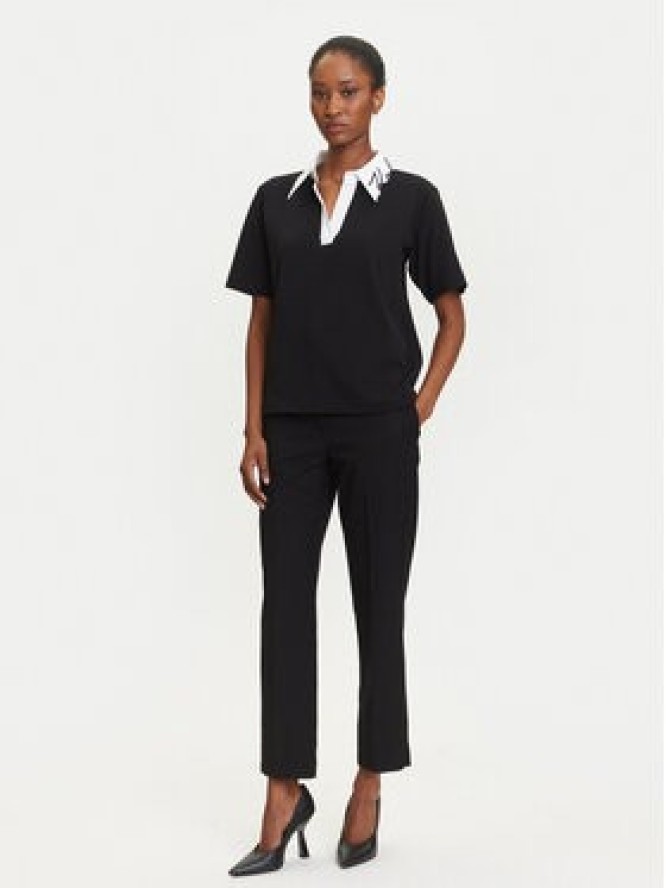 KARL LAGERFELD Polo A3W17113 Czarny Regular Fit