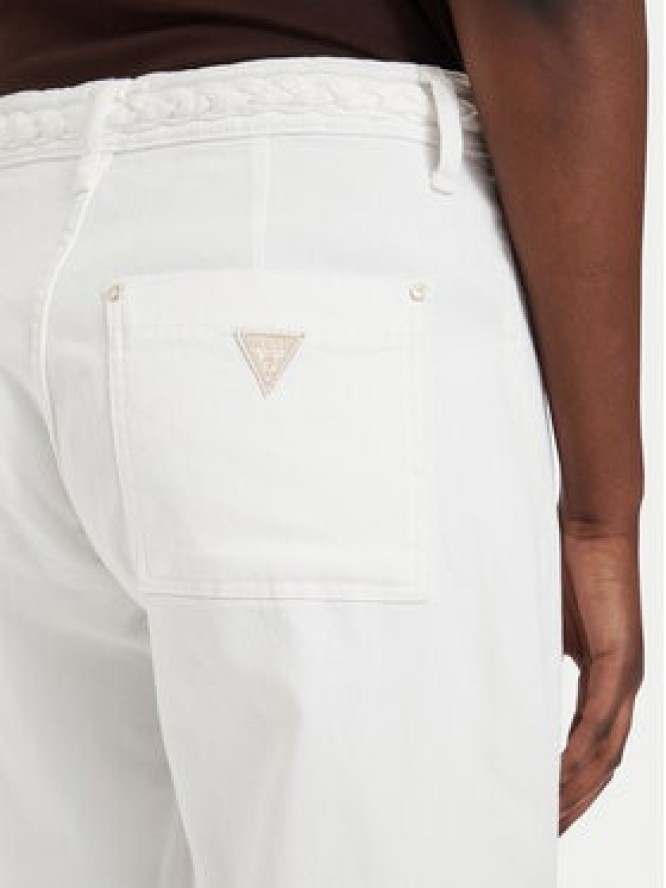 Guess Jeansy W6GB15 W1886 Kremowy Wide Leg
