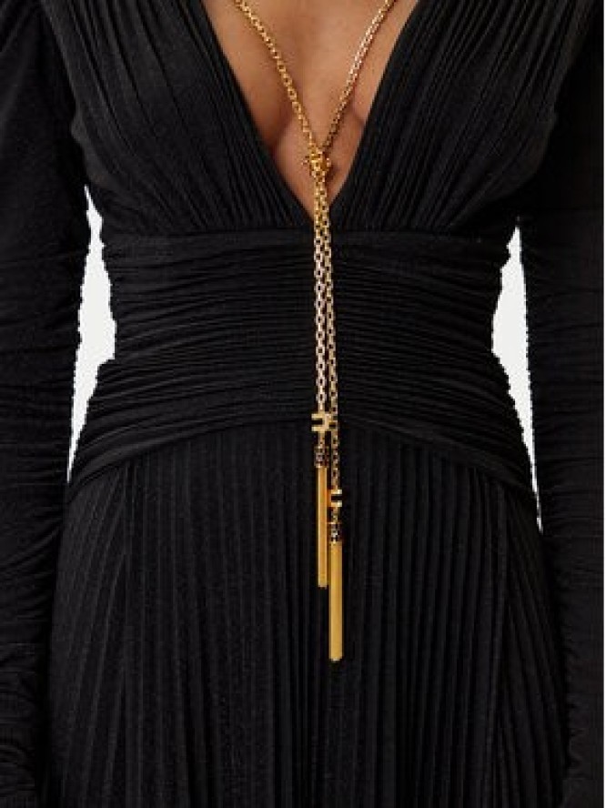 Elisabetta Franchi Sukienka wieczorowa AB-R40-57E2-V850 Czarny Regular Fit