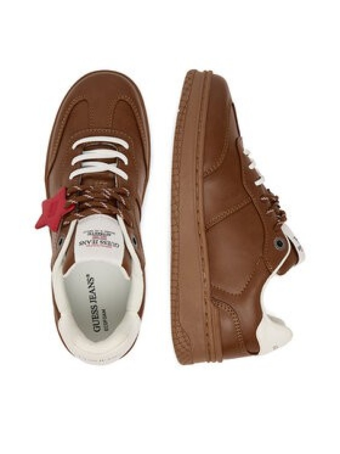 Guess Jeans Sneakersy EO-GSJ120 Brązowy jasny