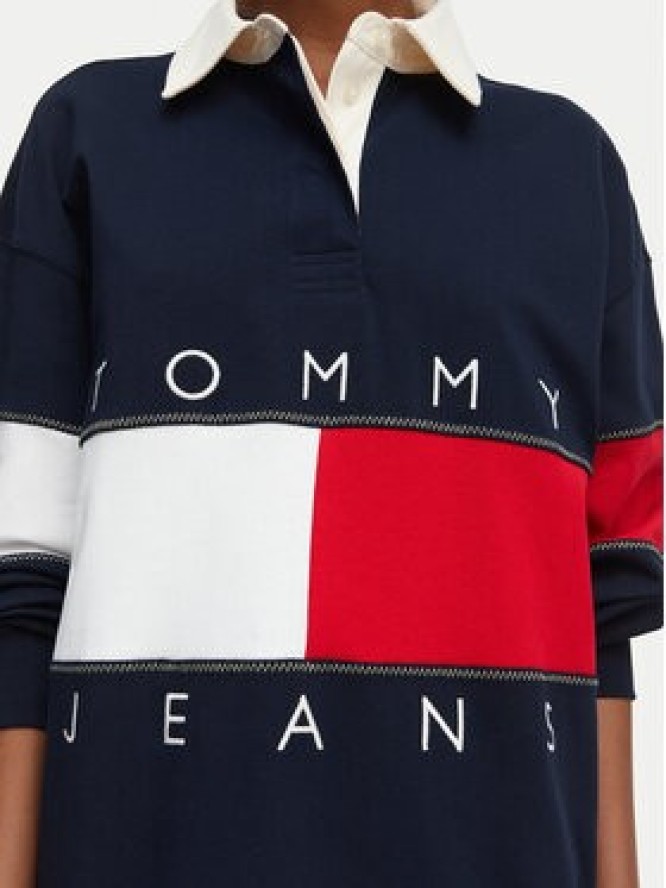 Tommy Jeans Bluza Tjw Ovs DW0DW22827 Granatowy Oversize