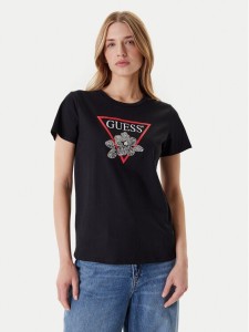 Guess T-Shirt W5YI38 I3Z14 Czarny Regular Fit