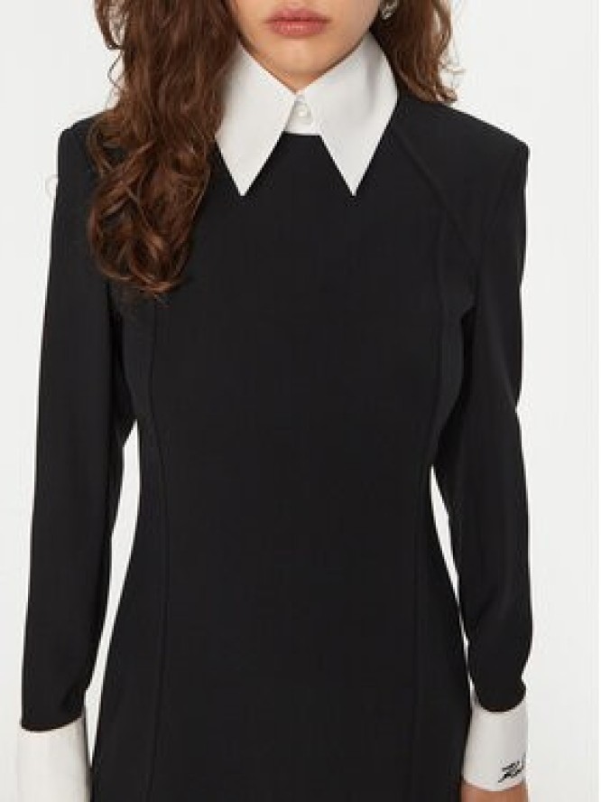 KARL LAGERFELD Sukienka codzienna A1W13032 Czarny Slim Fit