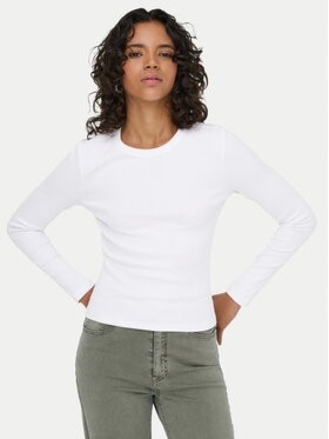 ONLY Bluzka Val 15371305 Biały Regular Fit