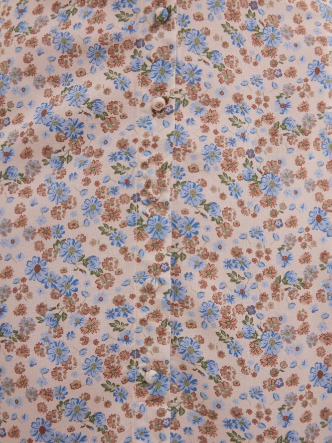 Spódnica damska midi z wiskozy z motywem kwiatowym Adria 000