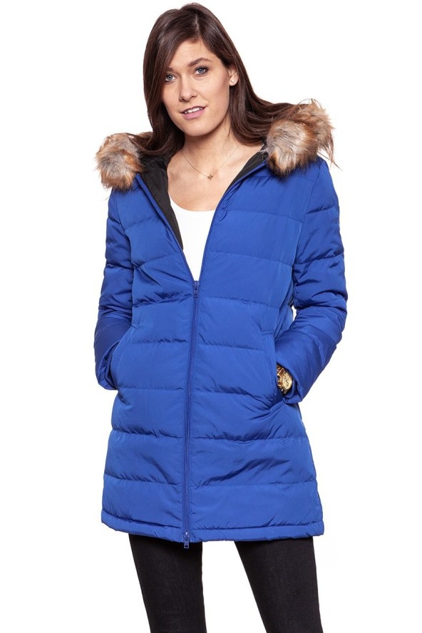 DAMSKA KURTKA ZIMOWA WRANGLER LONG PUFFER MAZARINE BLUE W4126VJ7K 112128760