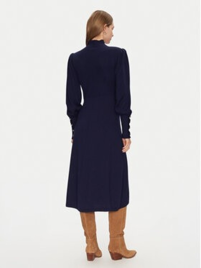 Luisa Spagnoli Sukienka dzianinowa Magalin 58414 Granatowy Regular Fit