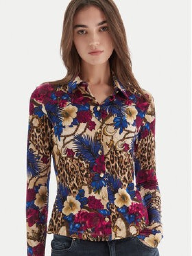 Just Cavalli Koszula 79PAL228 JS531 Kolorowy Slim Fit