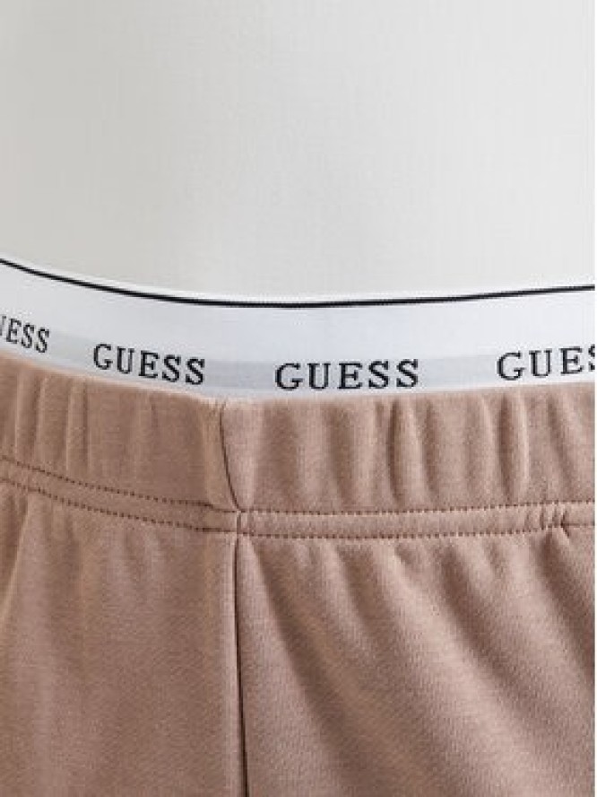 Guess Spodnie dresowe O5RB01 KCO31 Brązowy Regular Fit
