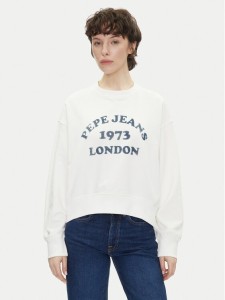 Pepe Jeans Bluza Venus PL581487 Écru Loose Fit