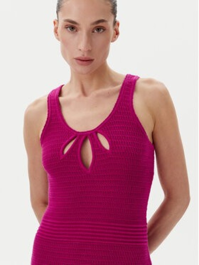 TWINSET Sukienka letnia 251LB3EBB Różowy Regular Fit