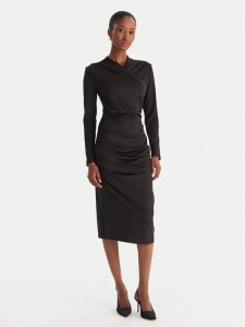 ACCESS FASHION Sukienka koktajlowa 54-3040-225 Czarny Slim Fit