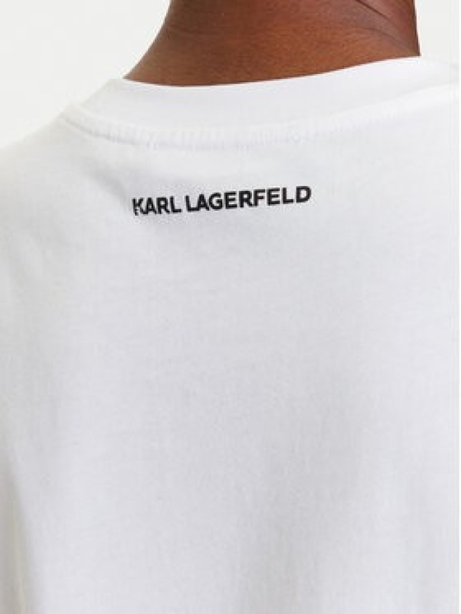 KARL LAGERFELD T-Shirt A3W17099 Biały Regular Fit