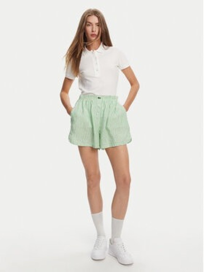 Lacoste Szorty materiałowe FF0226 Zielony Relaxed Fit
