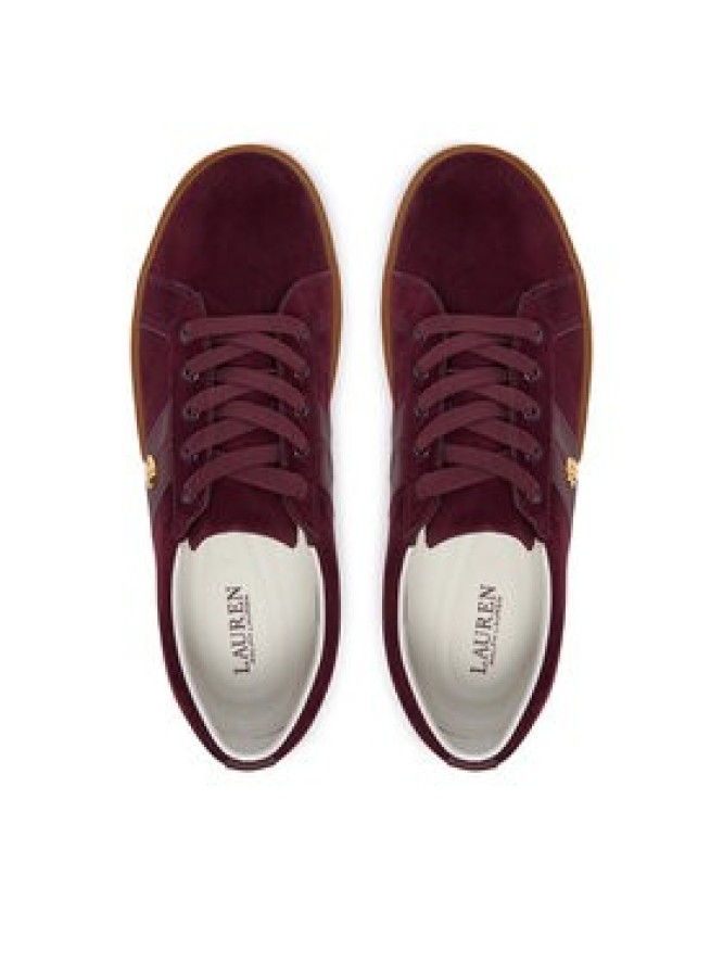 LAUREN RALPH LAUREN Sneakersy Janson II 802868344010 Bordowy