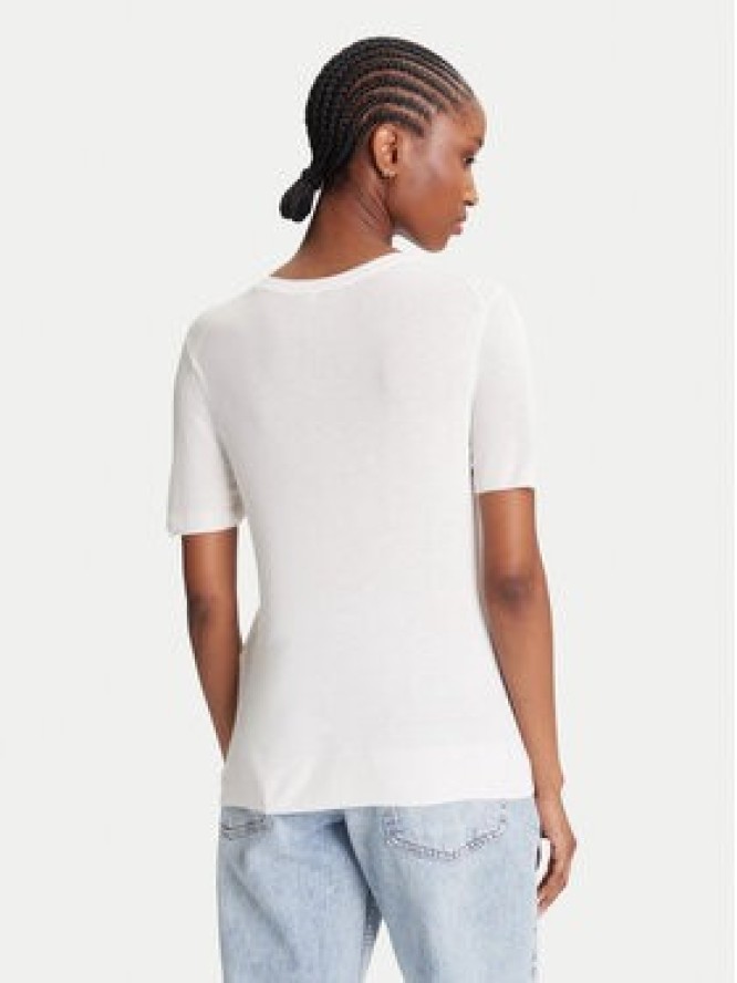 Calvin Klein Sweter LV044A307G Écru Regular Fit