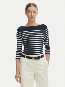 Tommy Hilfiger Bluzka New Cody WW0WW40589 Granatowy Slim Fit