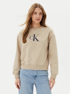 Calvin Klein Jeans Bluza LV047B234G Beżowy Relaxed Fit
