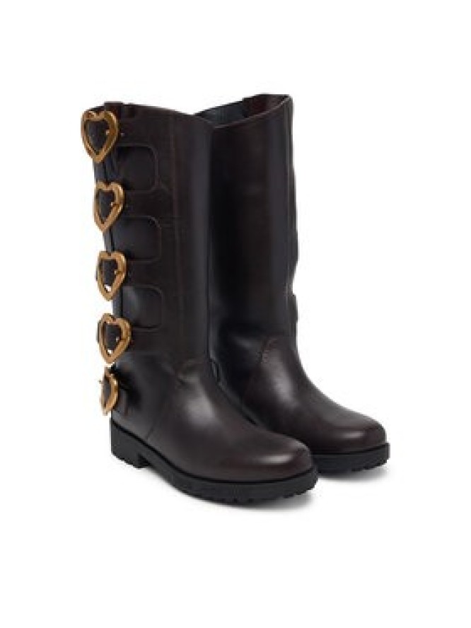 LOVE MOSCHINO Kozaki JA26134G0PIJ0317 Brązowy ciemny