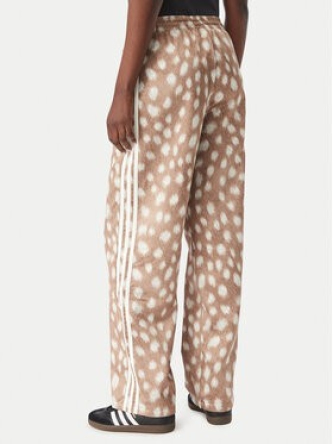 adidas Spodnie dresowe Firebird KT2144 Brązowy jasny Wide Leg