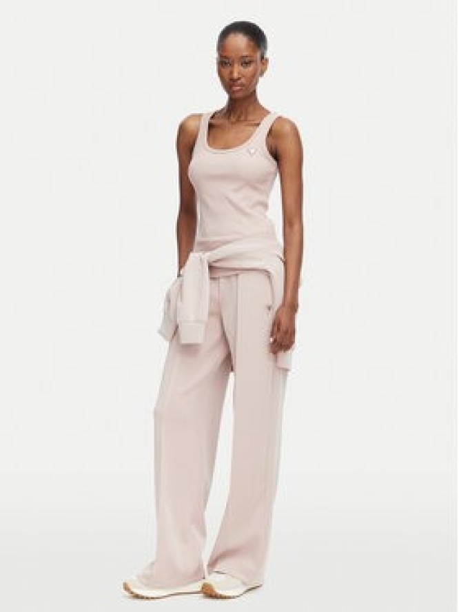 Guess Top V4YP06 K8RT2 Różowy Slim Fit