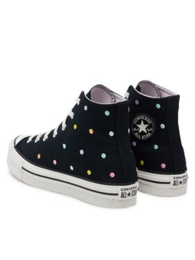 Converse Trampki Chuck Taylor All Star Lift Polka Dots Platform A12608C Czarny
