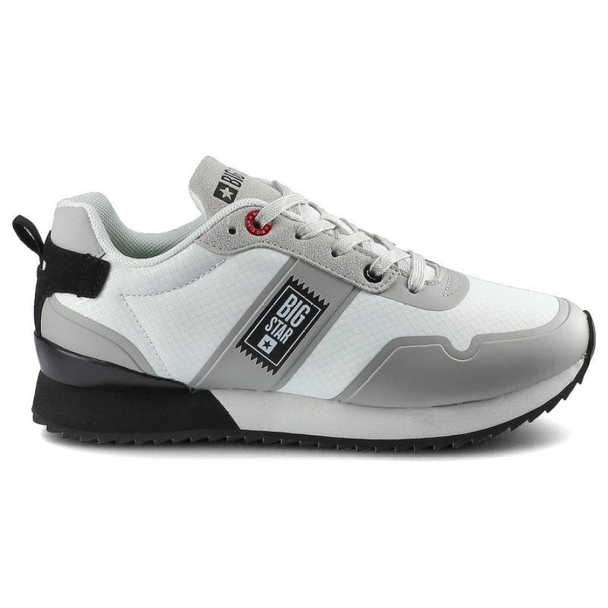 Białe Sneakersy Big Star Damskie Modne Półbuty