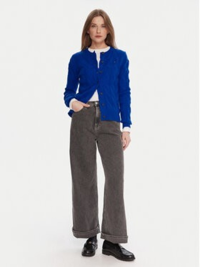 Tommy Hilfiger Kardigan WW0WW47463 Niebieski Regular Fit