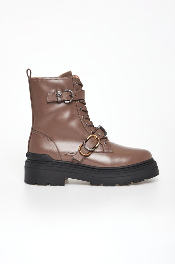 Trapery damskie skórzane Mia 19 PINKO