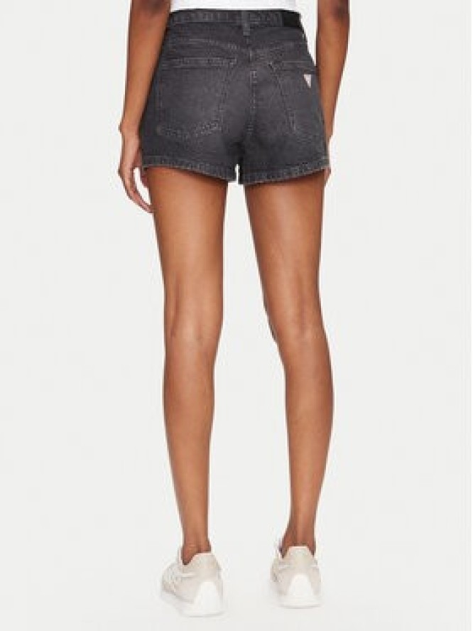 Guess Szorty jeansowe W5GD0Y D5M71 Czarny Regular Fit