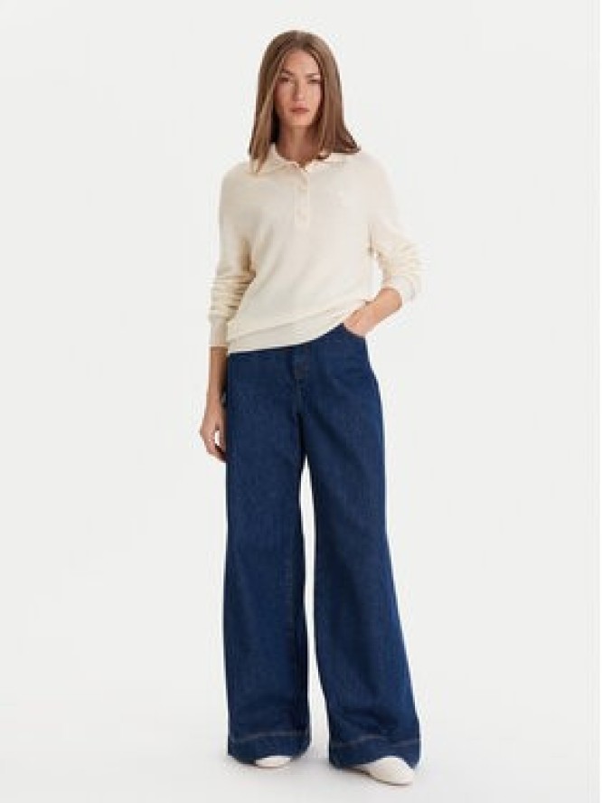 Lacoste Sweter AF4010 Écru Regular Fit