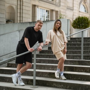 Szorty dresowe Home Wear – kolor piaskowy
