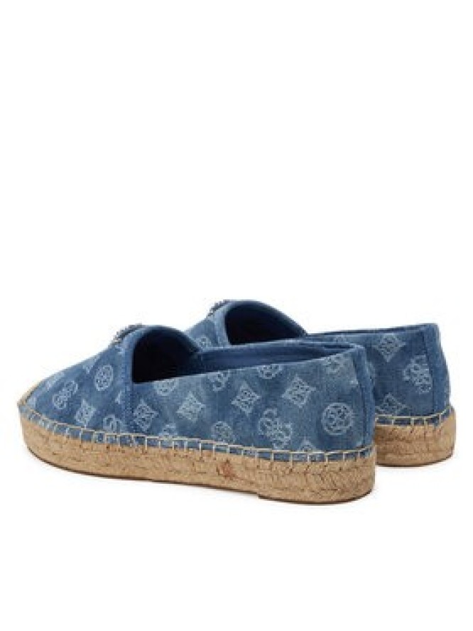 Guess Espadryle FLJDNN DEN14 Niebieski
