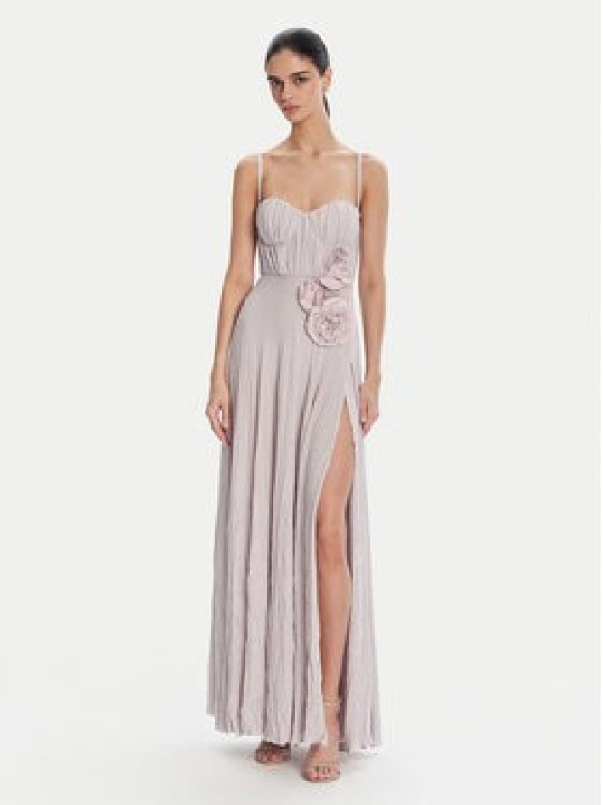 Elisabetta Franchi Sukienka wieczorowa ABR2252E2 544 Fioletowy Regular Fit