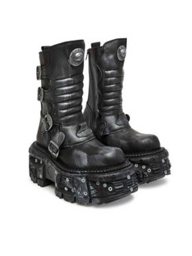 NEW ROCK Botki M-373SC-C1 Szary