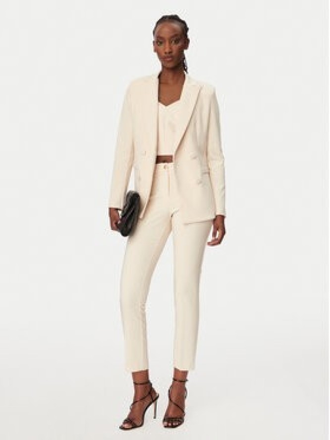 Rinascimento Spodnie materiałowe CFC0128650003 Beżowy Regular Fit