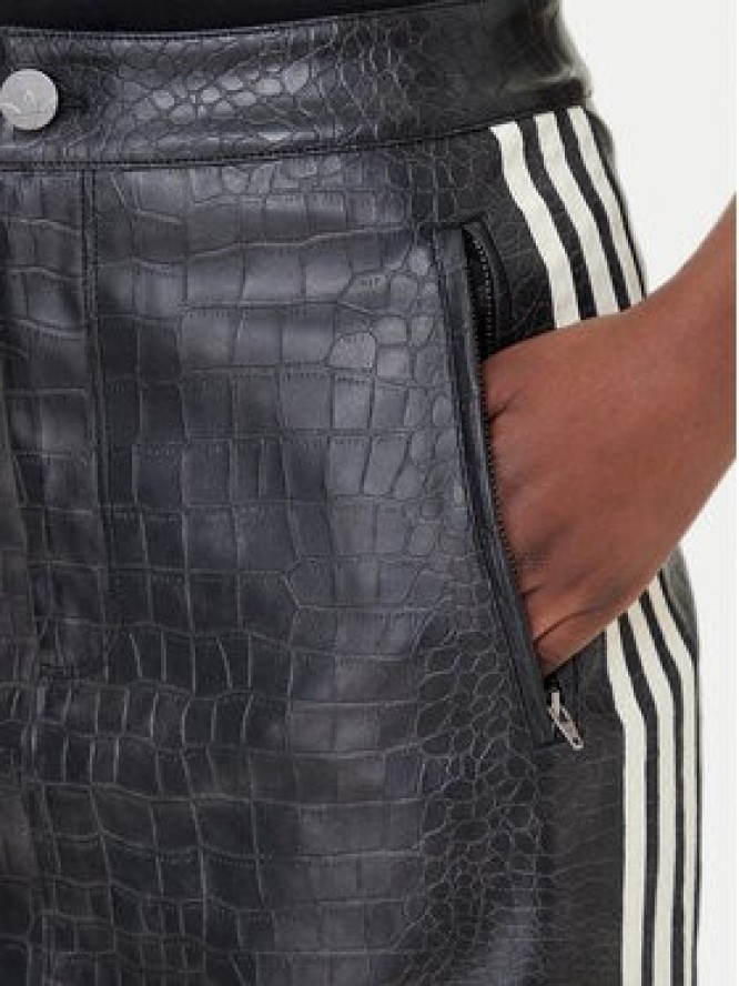adidas Spódnica z imitacji skóry Pleather KE5034 Czarny Regular Fit