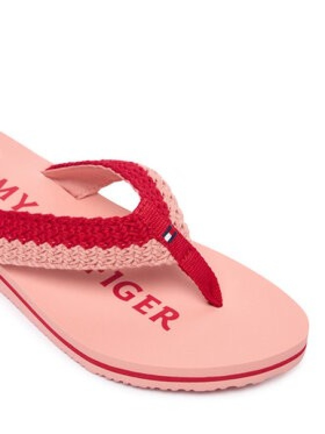 Tommy Hilfiger Japonki CROCHET SUMMER SANDA FW0FW09417 Różowy