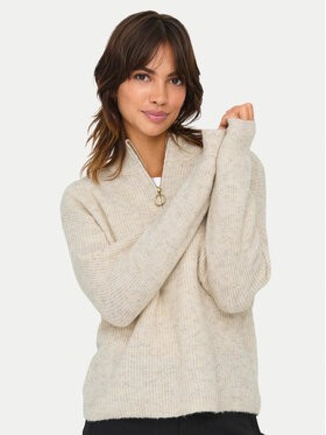 ONLY Sweter Tokyo 15317865 Beżowy Standard Fit