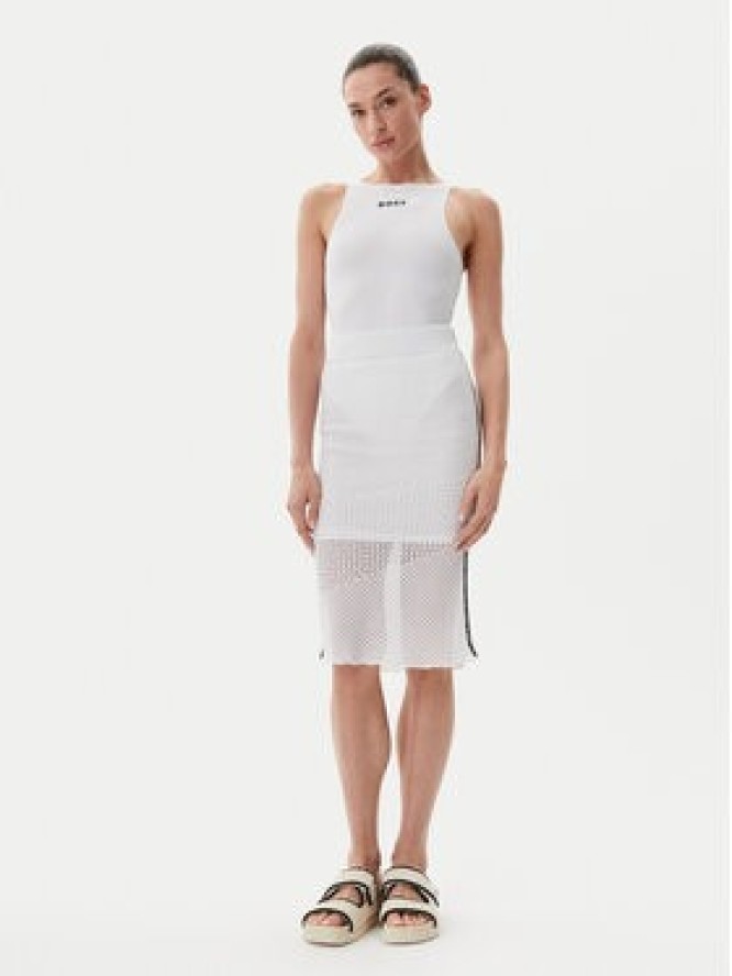 PINKO Spódnica midi Trivor 104892 A2EB Biały Regular Fit